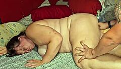 Milf screams as huge creampie fills her deep hard