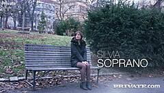 silvia soprano: ready for my wild debut with big cock riding and rough gangbang?