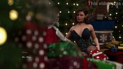 Santa's Thick Cock Thrills Sexy Elf Deep