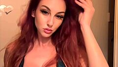 artemisia love smokes cig in micro bikini flaunting tits