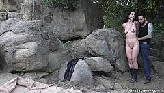 Bound Girlfriend Gags on BF's Rough Anal Deepthroat?