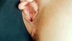 horny brunette milf fingers dripping pussy craving cum explosion alone?