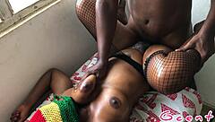 African beauty's tight pussy moans passionately