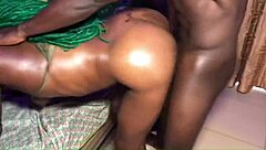 muscular black stud hammers submissive pussy rough and deep