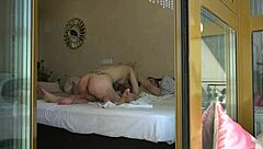 old man pounds young blonde bed doggystyle frenzy