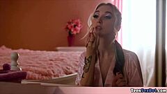 i'm such a skinny petite babe in sexy lingerie lovin it...