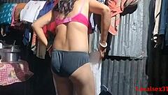 cute indian boudi hard fucked alone home doggystyle