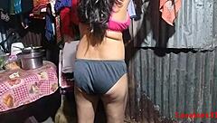 cute indian boudi hard fucked alone home doggystyle