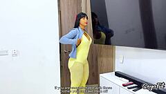 colombian milf sayafit anal pounds with big ass after tv fix