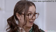 hey, this hot shemale girl scout craves your cock for the perfect fuck gift!