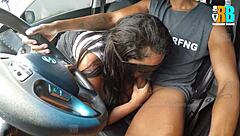 hotwife ditches hubby's car for baiano's ride sucking black cock