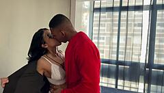 horny neighbor craves my big black cock rough interracial pounding
