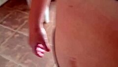 redhead milf sucks lover while chatting husband