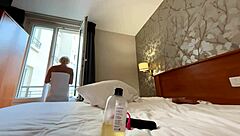 Camgirl squirts cum in mouth orgasms on webcam?