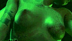 cyberpunk judy alvarez rides reverse cowgirl in porno gameplay