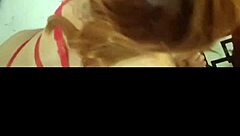Redhead Wife Teases Lover On Video Call Until Hubby Punishes Her Pussy