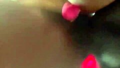 pov strap-on pounding my ebony girlfriend subscribe for full rough fuck