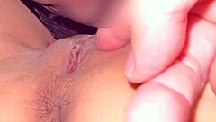 Amateur tastes pink pussy 232 days post-virginity