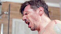damn! busty clea gaultier rides cock in steamy shower fuck with cum!