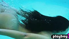 Big Booty Latina Poses Naked Poolside Teasing Curves