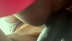 pov strap-on pounding my ebony girlfriend subscribe for full rough fuck