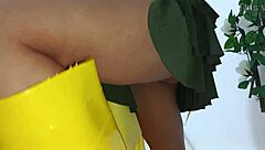 Standing Doggystyle Fuck Latina Vendor Workplace