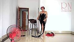 Chick Tries Resort Lingerie and Dresses On