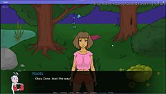 playing the swiper adult game parody with big tits cartoon fun