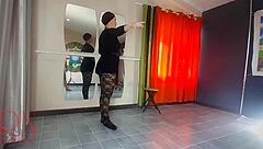 Teacher Spanks Ballerina Regina Noir's Ass, Mouth-Fucks and Pussy-Dominates in Class