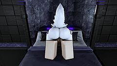 Pounding furry roblox slut's wet big ass hard