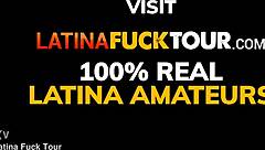 latina babe teases for deepthroat action