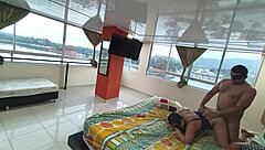 boss wife shares bed gets creampied in hotel