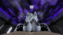 Pounding furry roblox slut's wet big ass hard