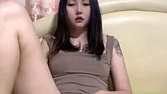 Amateur solo masturbation leads to massive squirt