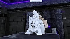 Pounding furry roblox slut's wet big ass hard