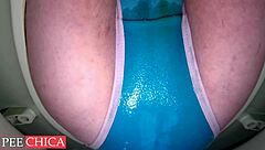 wet panties drip creampie piss after fat ass cum