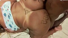 Chubby Ebony BBW Takes Big Black Cock Deep