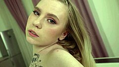 Flexy 18yo Blonde Takes Rough Anal Pounding and Creampie
