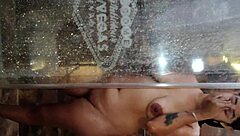 i'm roughly fucking this cheating latina wife's wet pussy in shower
