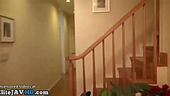 japanese girl in pantyhose teases horny guy