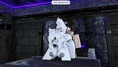 Pounding furry roblox slut's wet big ass hard