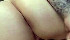 Chubby babe squirts from dildo vibrator pussy play orgasms