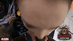 agatha brazilian milf halloween bbc pumpkin anal fuck