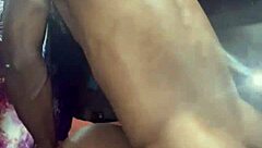 Ebony cutie submits rough to big black cock bending her over