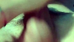 throbbing cum fills elivalove's mouth in passionate threesome