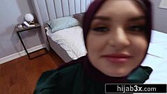 shy muslim beauty tempted into deepthroat pussy and big ass fun