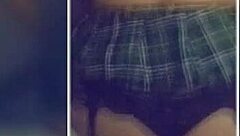 Schoolgirl prostitute begs for cock ends covered