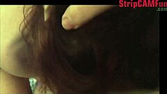 im trish brunette camgirl fuckn boy toy on phone
