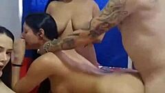 cuatro latinas adictas verga amateurs teen group 4some fuck