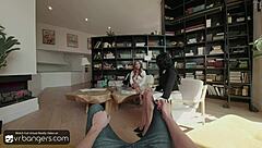vr bangers' busty wife takes monster cock anal in wild ffm threesome